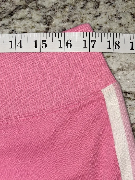 Vintage New York & Company Pink Capri Joggers with Pink And White Side Stripes - Picture 9 of 12